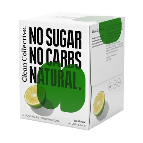 Clean Collective Lemon, Lime & Bitters with Vodka