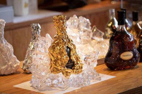 Hennessy XO 150th Anniversary Frank Gehry Masterpiece Decanter 24CT Gold