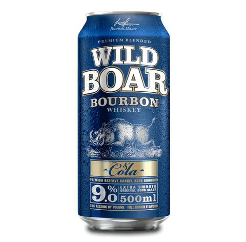 Wild Boar Bourbon Cola 9.0% 500ml Case of 24